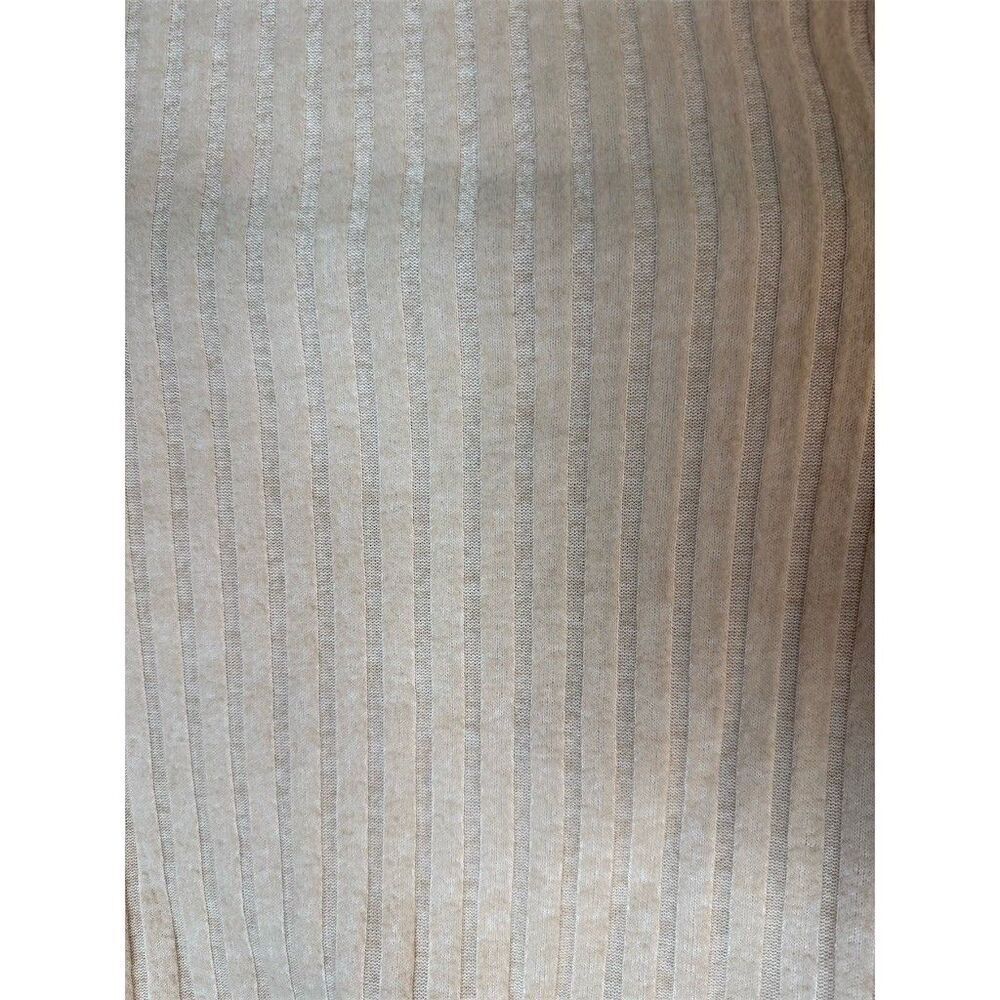 SHEIN Cropped Top Womens Size S Beige Ribbed Knit Square Neck Long Sleeve - Picture 6 of 9